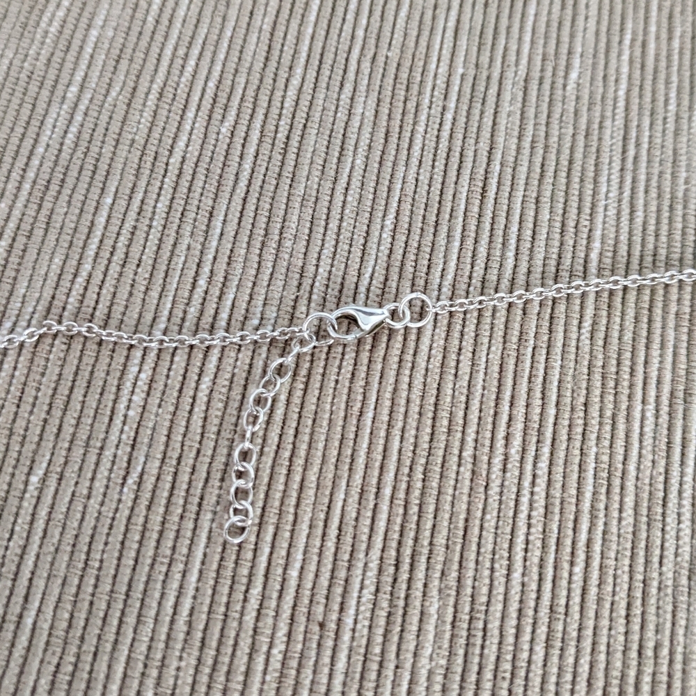 Sterling Silver Interlocking Circles Necklace - Picture 2 of 3